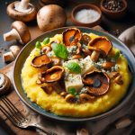 Polenta porcini e gorgonzola