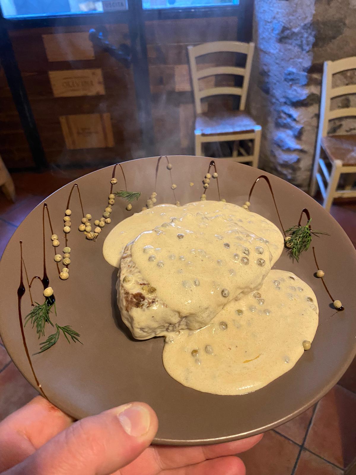Filetto al pepe verde